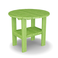 classic round side table lime green