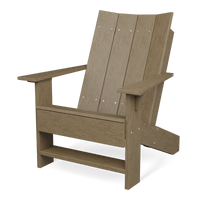 contemporary adirondack chair weathered wood