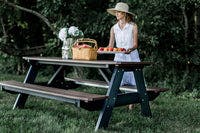 Wildridge | Heritage Picnic Table with Attached Benches